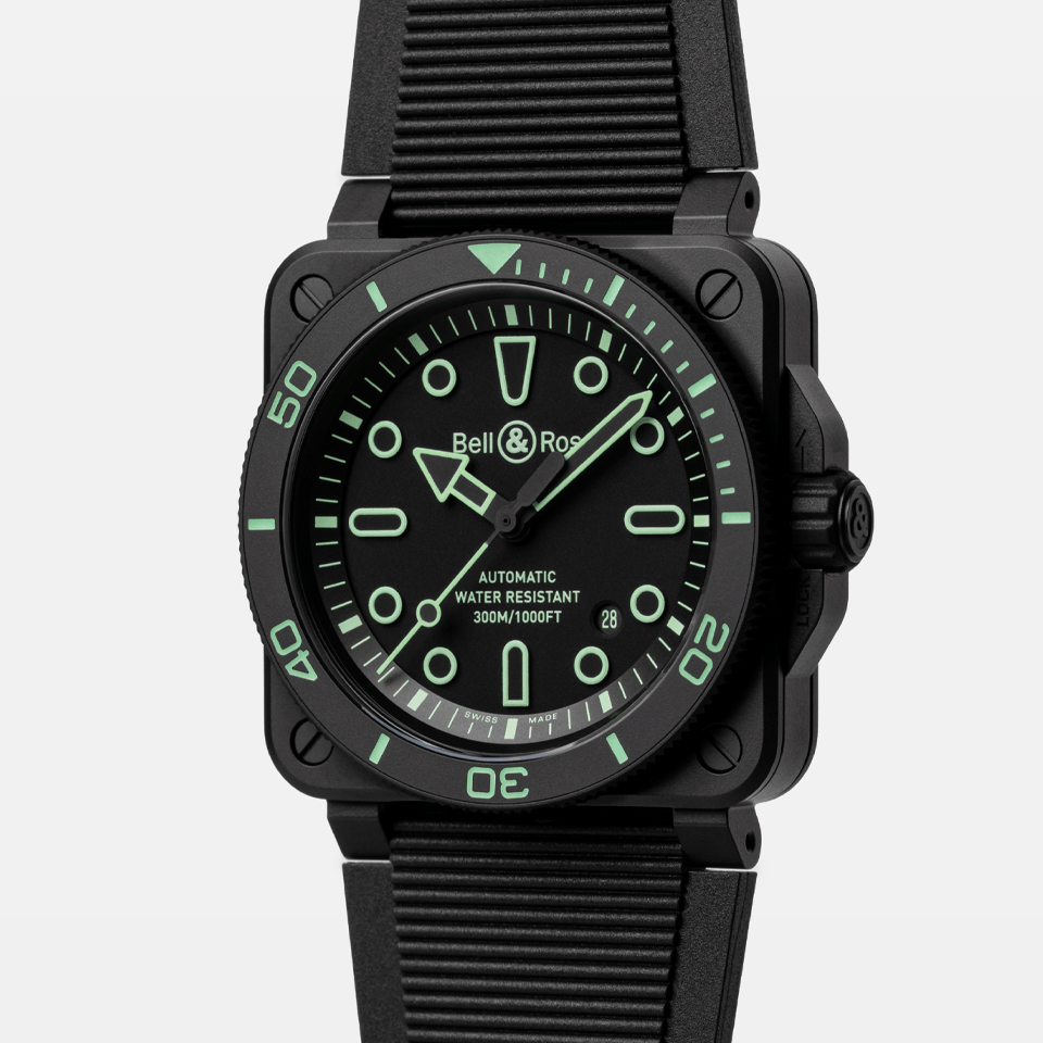 Bell & Ross BR-03 Automatic 42mm Watch BR03A-D-OL-CE/SRB