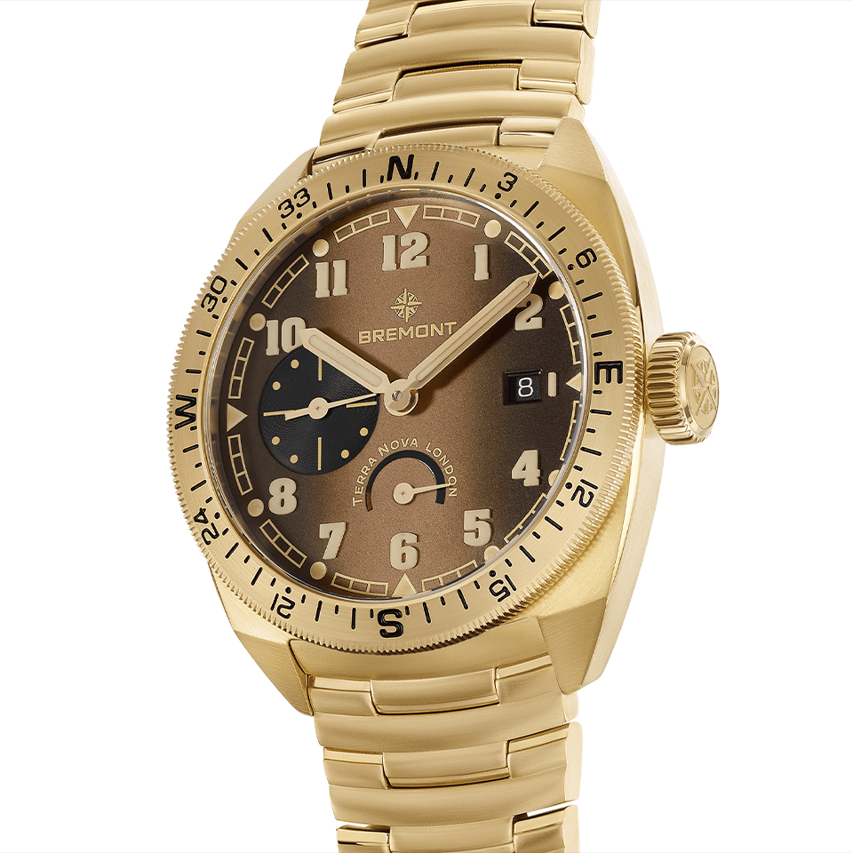 Bremont Limited Terra Nova Automatic Bronze Cupro-Aluminium 40.50mm Watch TN40-PWR-BZ-BR-B