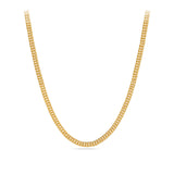 Double Curb Link Chain in 18ct Yellow Gold