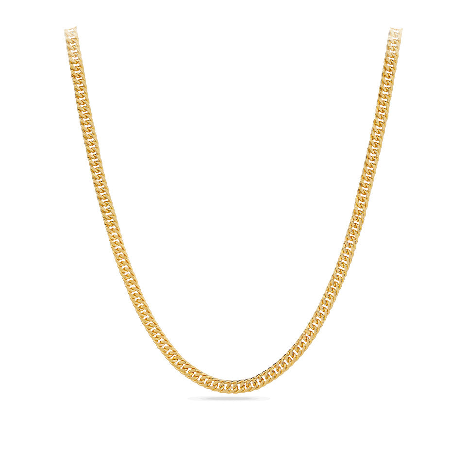 Double Curb Link Chain in 18ct Yellow Gold