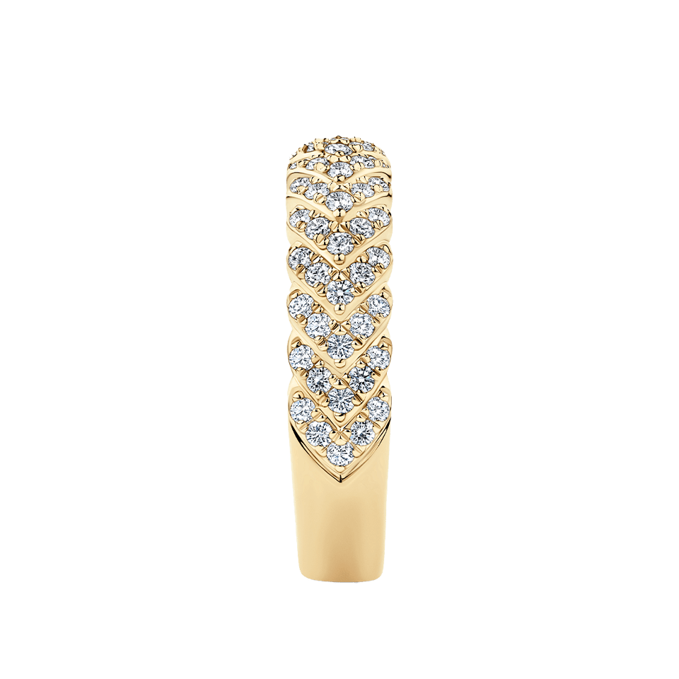 0.63 Carat Diamond Vera Ring in 14ct Yellow Gold