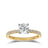 0.75ct Round Brilliant Cut Diamond Engagement Ring - Quintessential