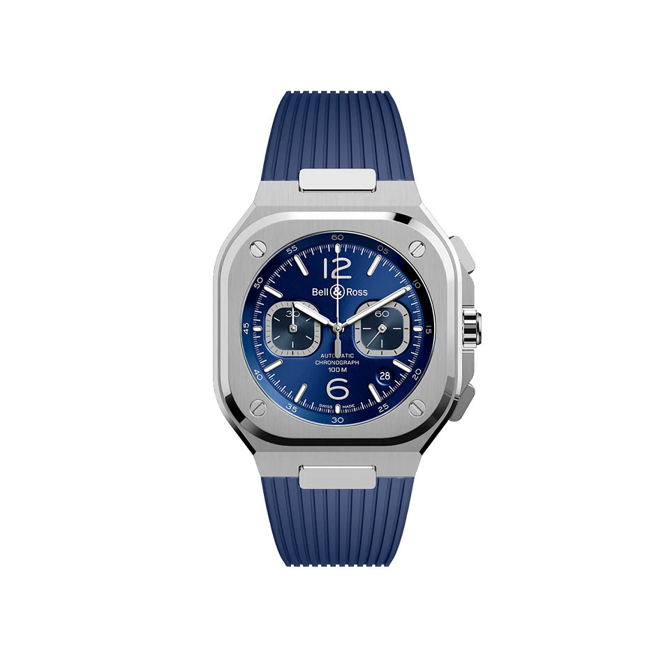 Bell & Ross BR05 Automatic Chronograph 40mm Watch BR05C-BLU-ST/SRB