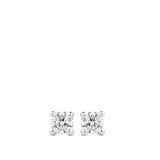 0.20 Carat Solitaire Diamond Stud Earrings in 18ct White Gold