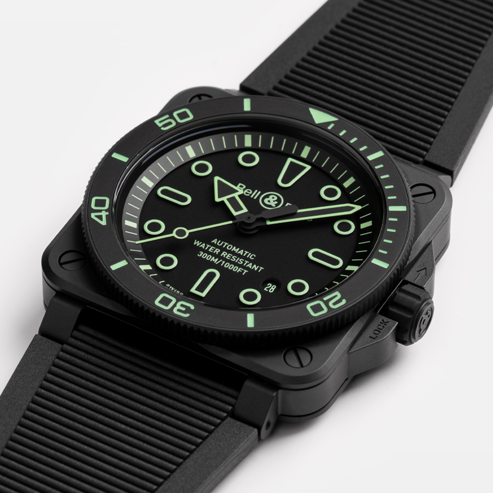 Bell & Ross BR-03 Automatic 42mm Watch BR03A-D-OL-CE/SRB