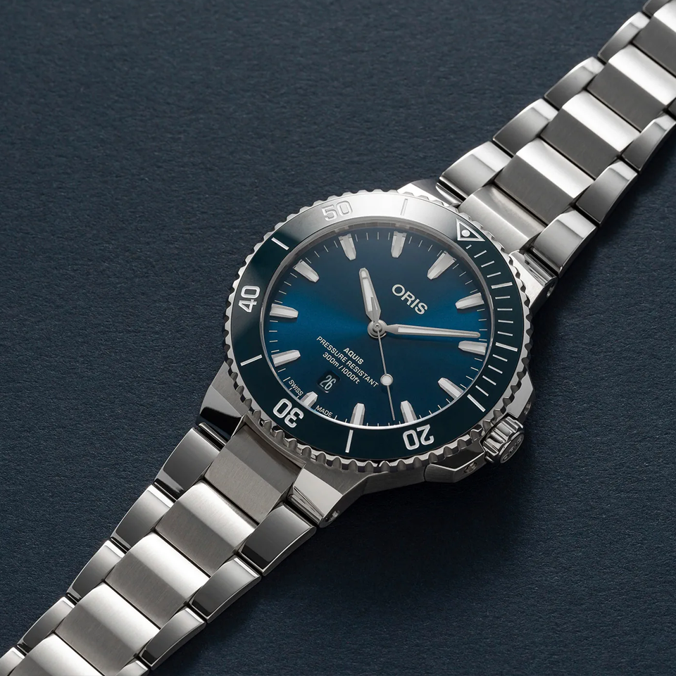 Oris Aquis Date Automatic 43.50mm Watch 733 7789 4135MB