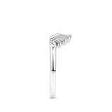 0.32 Carat Diamond Baguette Ring in 18ct White Gold