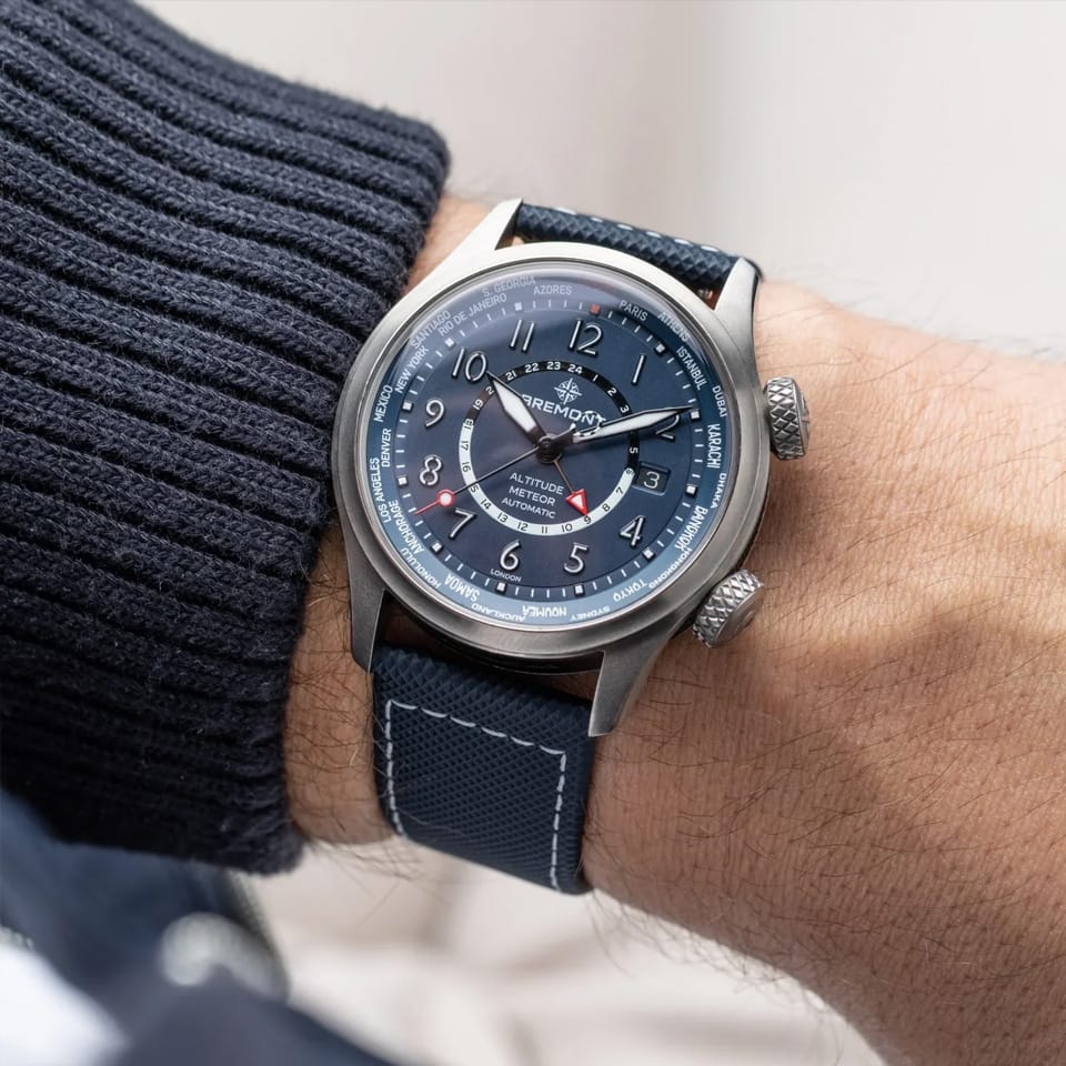 Bremont Altitude MB Meteor Automatic GMT 42mm Watch ALT42-MT-W-TI-BL-L-S