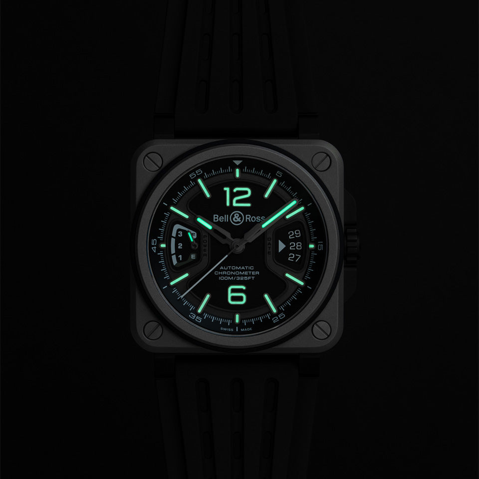 Bell & Ross BR-X3 Automatic Chronometer 41mm Watch BRX3R-BL-TI/SRB