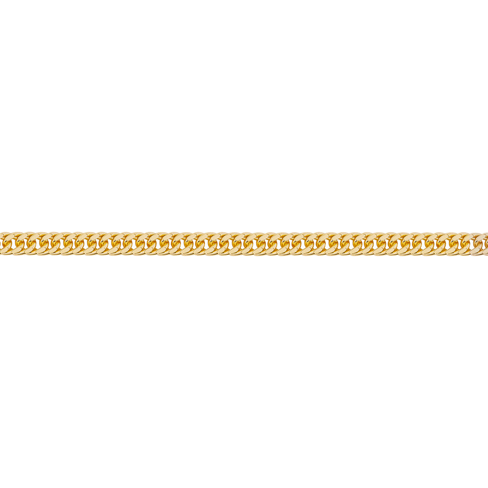 Double Curb Link Chain in 18ct Yellow Gold