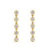 0.50 Carat Diamond Drop Earrings in 18ct Yellow Gold