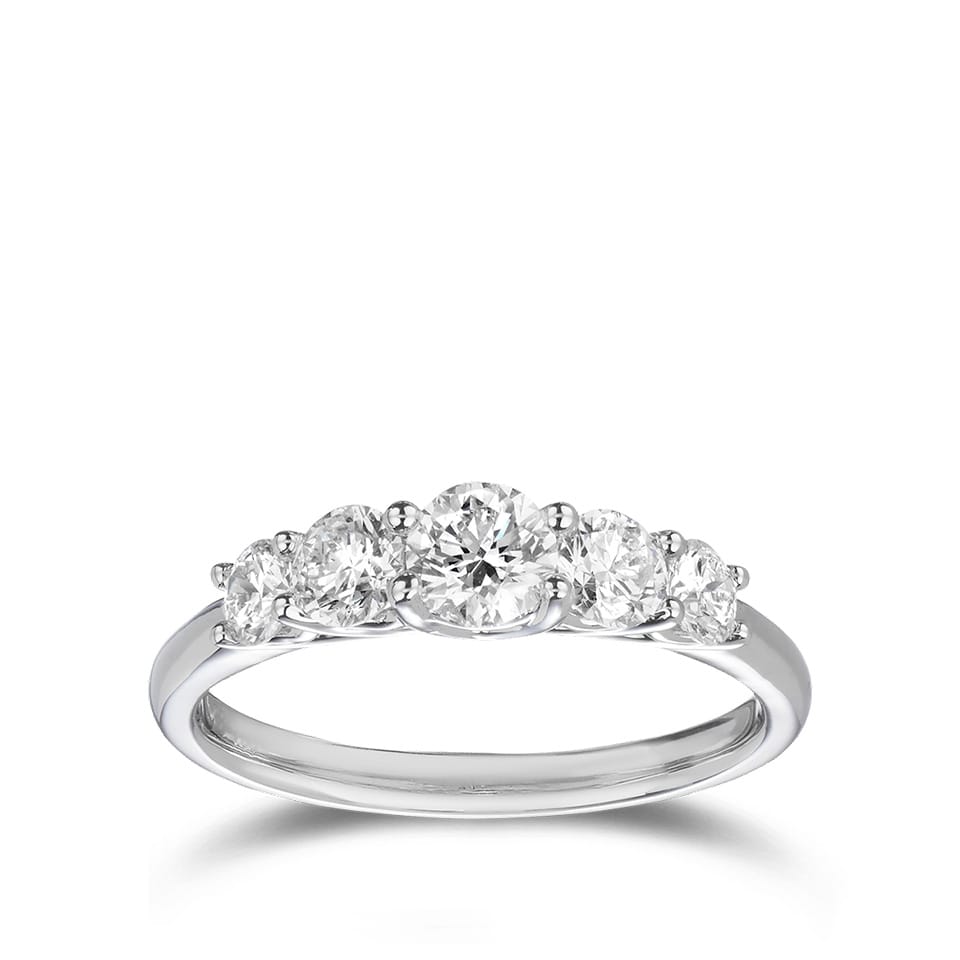 5-Stone 1.00ct Diamond Engagement Ring - Hardy Brothers Jewellers