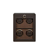 WOLF Earth 4 Piece Watch Winder in Coffee