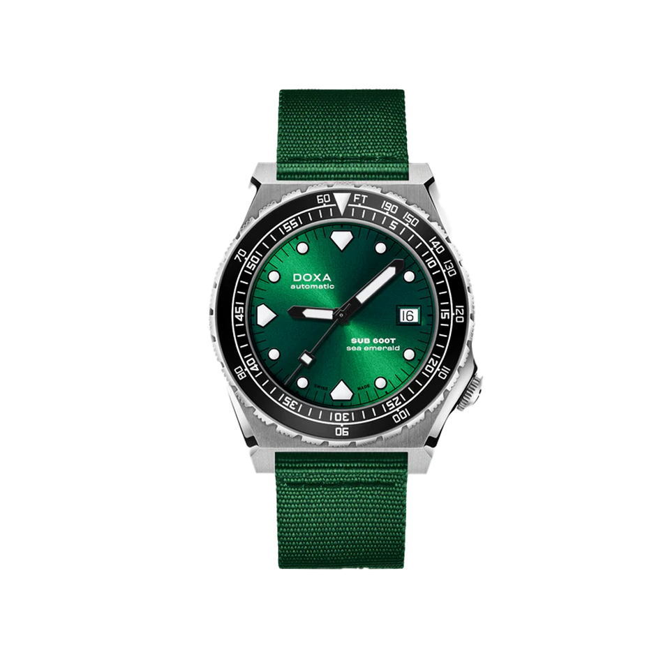 DOXA SUB 600T Sea Emerald Stainless Steel NATO Strap 861.10.131.26-N
