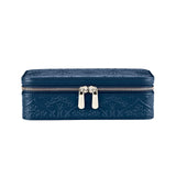 WOLF X LIBERTY All Over Ianthe Medium Jewellery Zip Case Navy