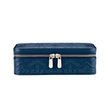 WOLF X LIBERTY All Over Ianthe Medium Jewellery Zip Case Navy