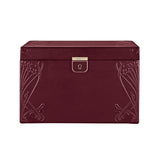 WOLF X LIBERTY Ianthe Large Jewellery Box Burgundy