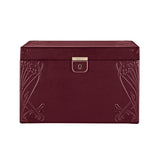 WOLF X LIBERTY Ianthe Large Jewellery Box Burgundy