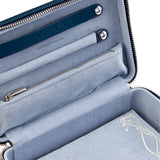 WOLF X LIBERTY All Over Ianthe Medium Jewellery Zip Case Navy