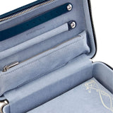WOLF X LIBERTY All Over Ianthe Medium Jewellery Zip Case Navy