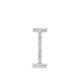 Initial Diamond Pendant in 18ct White Gold