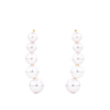 Akoya Pearl Climber Earrings in 14ct Yellow Gold