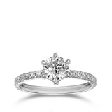 1.00ct Round Brilliant Cut Diamond Engagement Ring - Quintessential