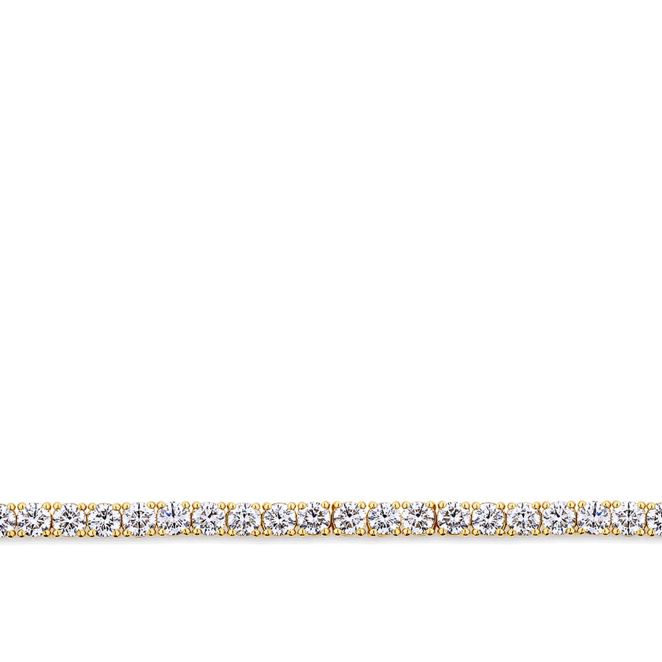 5.00 Carat Diamond Tennis Bracelet in 18ct Yellow Gold