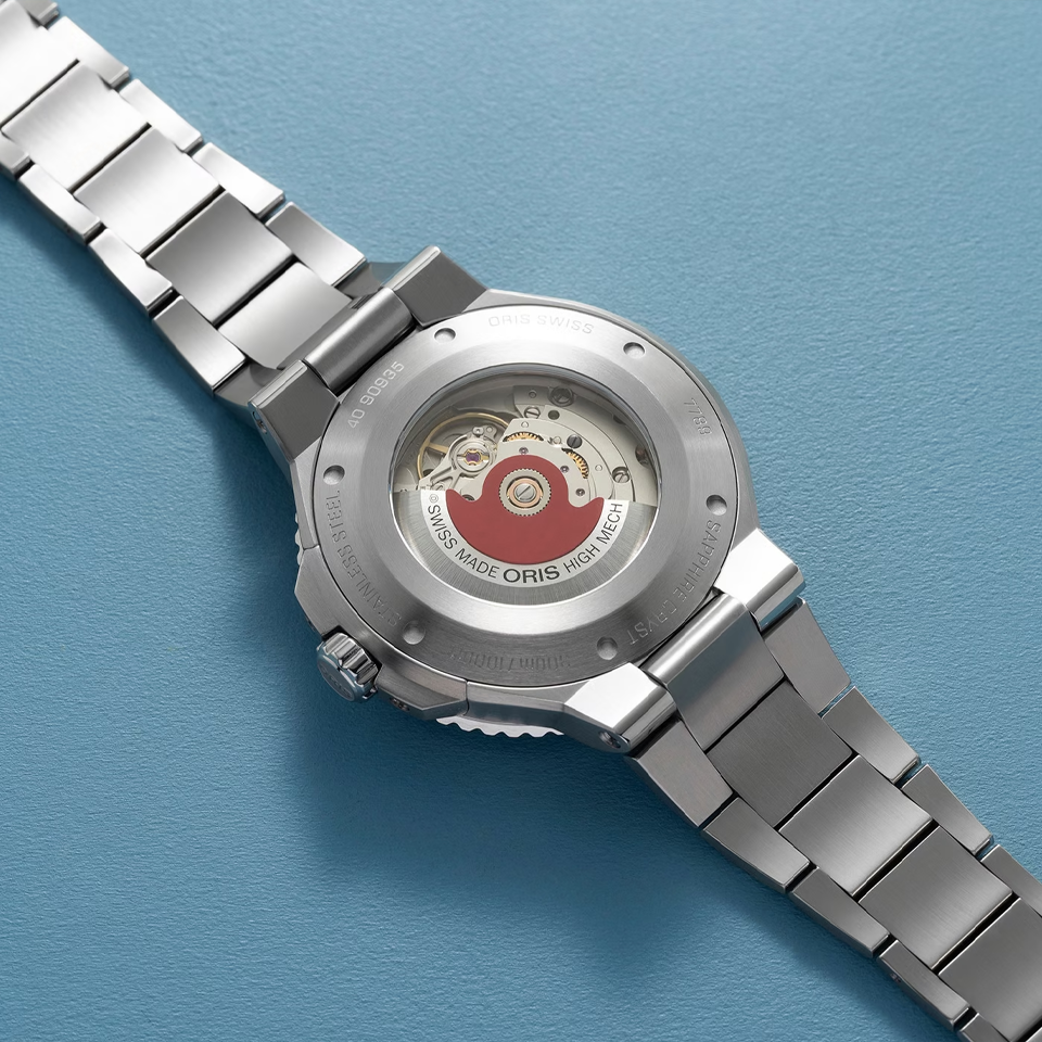 Oris Aquis Date Upcycle Automatic 43.50mm Watch 733 7789 4150MB