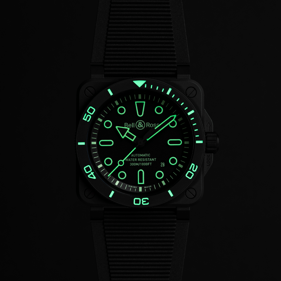 Bell & Ross BR-03 Automatic 42mm Watch BR03A-D-OL-CE/SRB