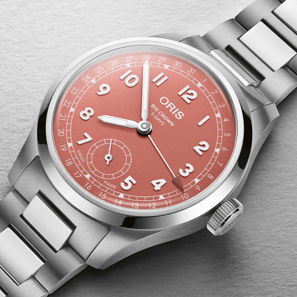 Oris Big Crown Pointer Date Automatic Men’s 40mm Watch Red Dial