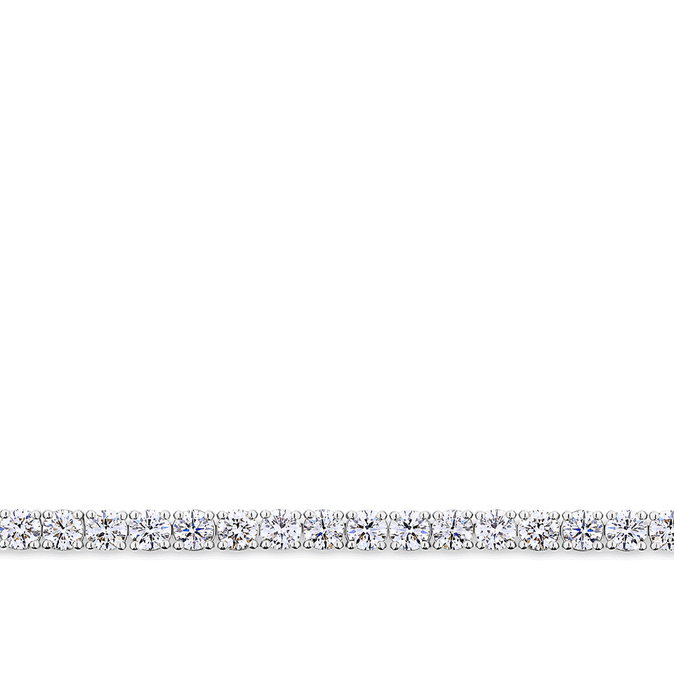7.00 Carat Diamond Tennis Bracelet in 18ct White Gold
