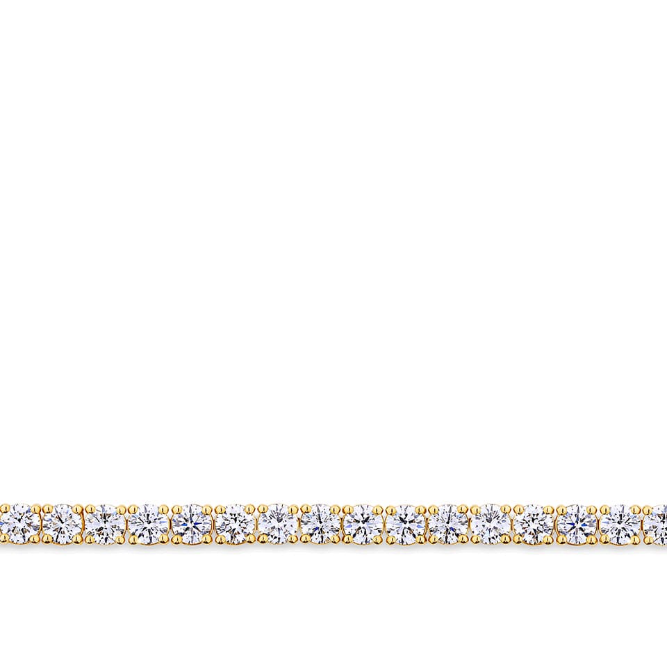 7.00 Carat Diamond Tennis Bracelet in 18ct Yellow Gold