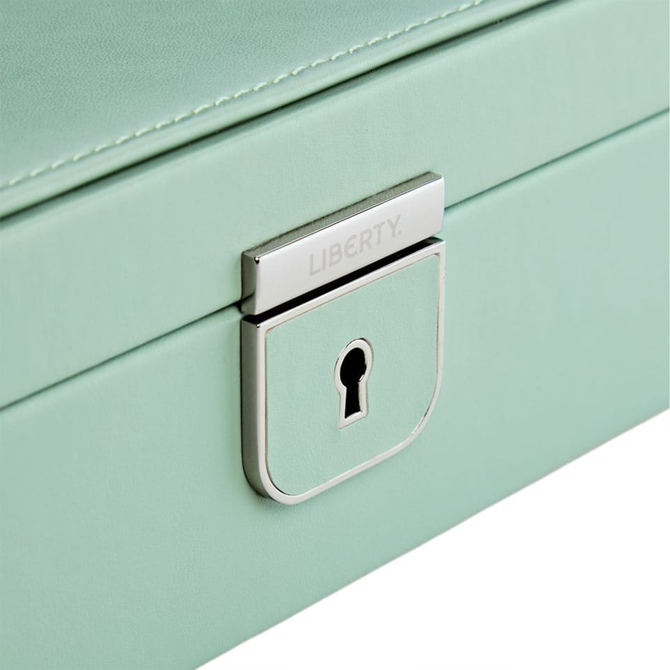 WOLF X LIBERTY Julia Interior Print Medium Jewellery Box Sage Green
