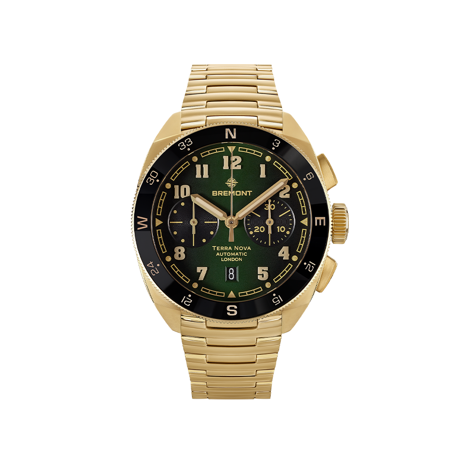 Bremont Terra Nova Automatic Chronograph Bronze Cupro-Aluminium 42.50mm Watch TN42-CHR-BZ-GN-B