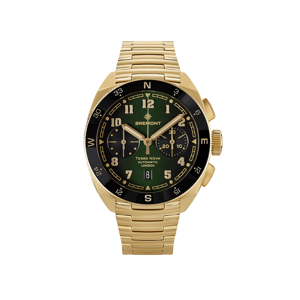 Bremont Terra Nova Automatic Chronograph Bronze Cupro-Aluminium 42.50mm Watch TN42-CHR-BZ-GN-B