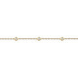 0.40 Carat Diamond Station Bezel Set Bracelet in 18ct Yellow Gold