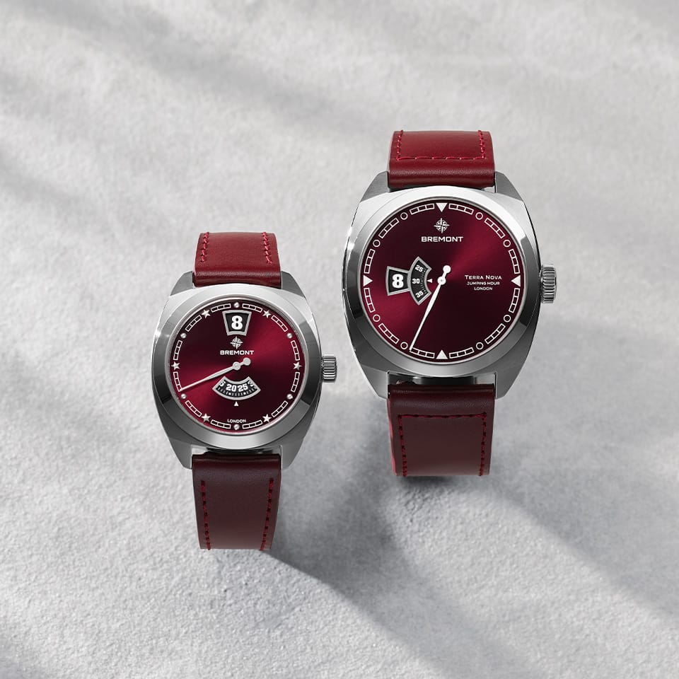 Bremont Terra Nova Automatic Jumping Hour Men's 40.50mm Watch TN40-JH-SS-BG-L-S