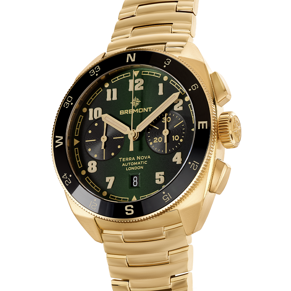 Bremont Terra Nova Automatic Chronograph Bronze Cupro-Aluminium 42.50mm Watch TN42-CHR-BZ-GN-B