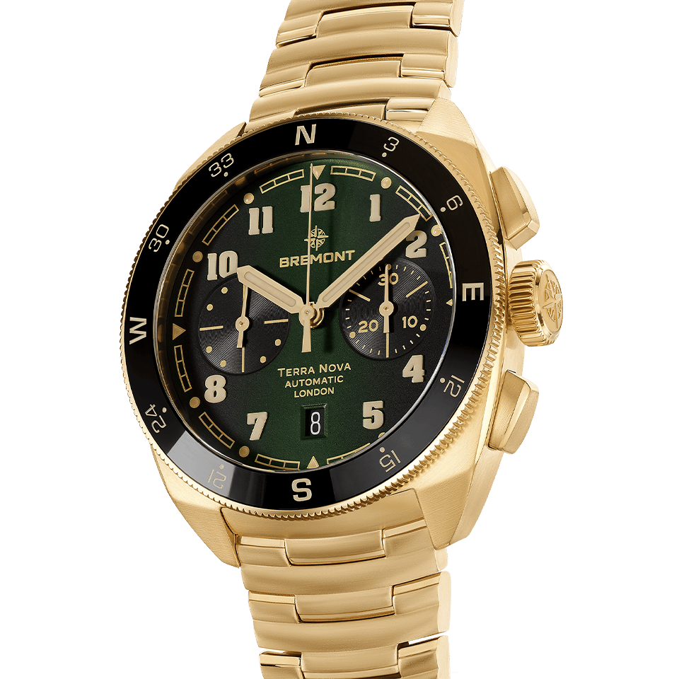 Bremont Terra Nova Automatic Chronograph Bronze Cupro-Aluminium 42.50mm Watch TN42-CHR-BZ-GN-B