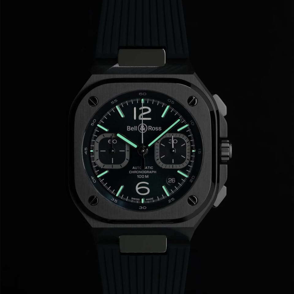 Bell & Ross BR-05 Automatic Chronograph 40mm Watch BR05C-BLU-ST/SRB
