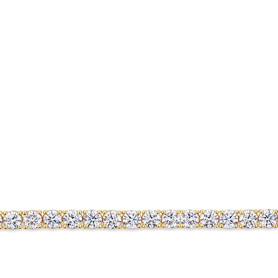 9.00 Carat Diamond Tennis Bracelet in 18ct Yellow Gold