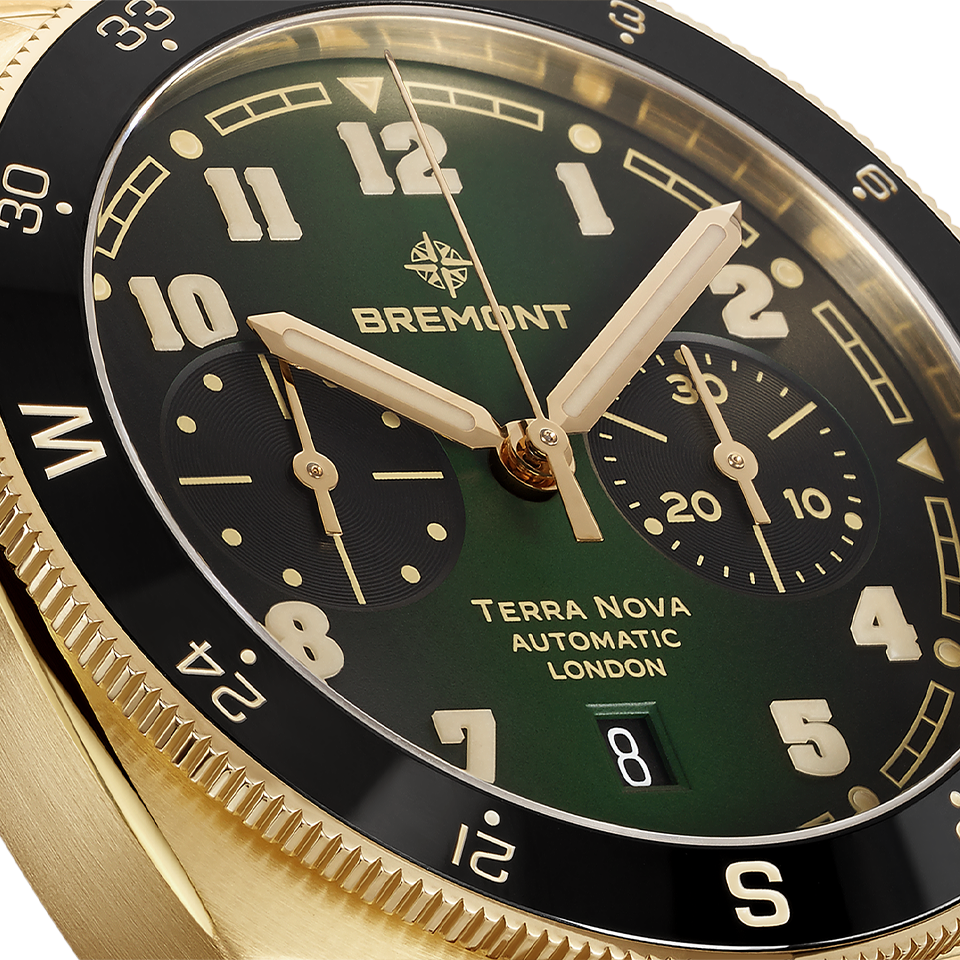 Bremont Terra Nova Automatic Chronograph Bronze Cupro-Aluminium 42.50mm Watch TN42-CHR-BZ-GN-B