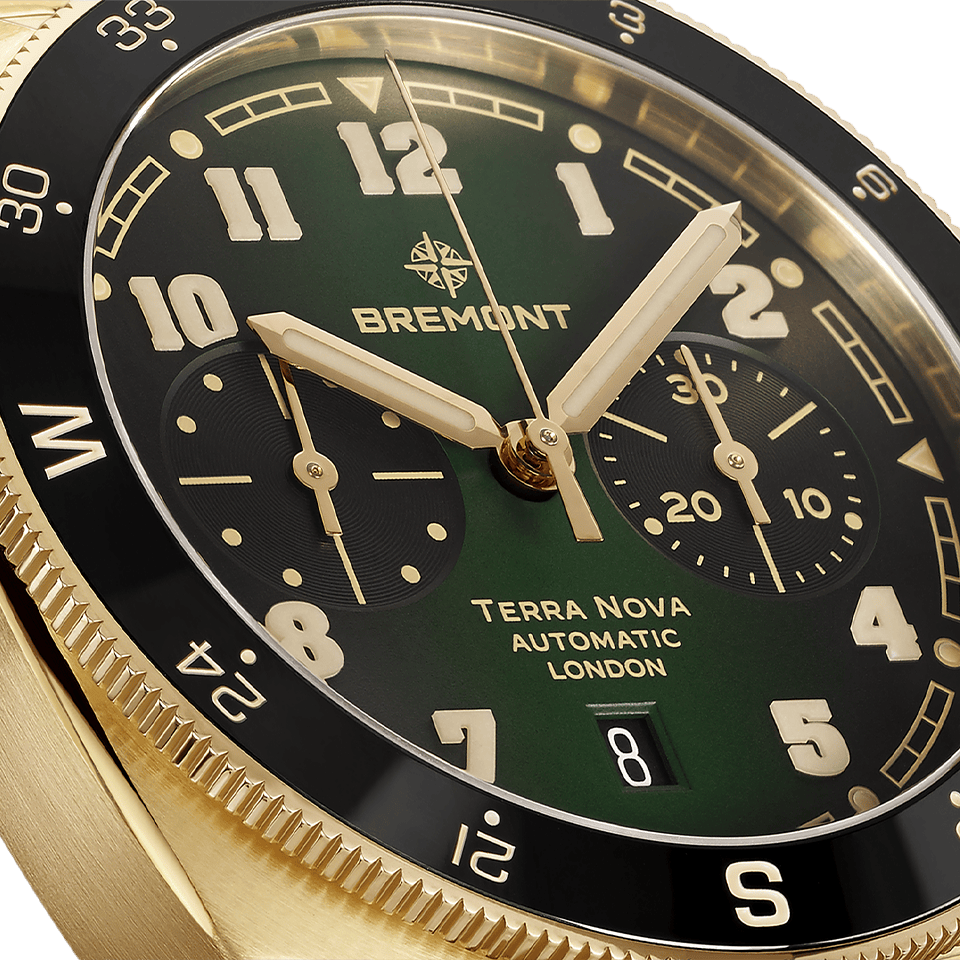 Bremont Terra Nova Automatic Chronograph Bronze Cupro-Aluminium 42.50mm Watch TN42-CHR-BZ-GN-B