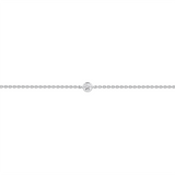 Diamond Solitaire Bezel Set Bracelet in Platinum