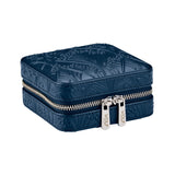 WOLF X LIBERTY All Over Ianthe Small Travel Jewellery Zip Case Navy