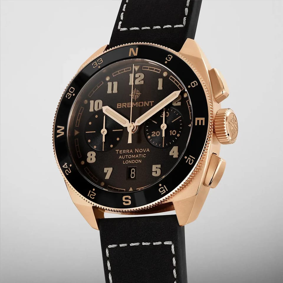 Bremont Limited Terra Nova Automatic Chronograph Men's 42.50mm Watch TN42-CHR-RG-BR-L-S