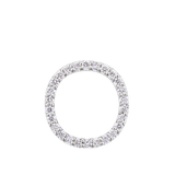 Initial Diamond Pendant in 18ct White Gold