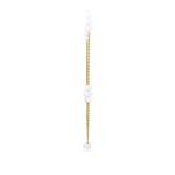 Akoya Pearl Diamond Cut Graduated Necklace in 14ct Yellow Gold
