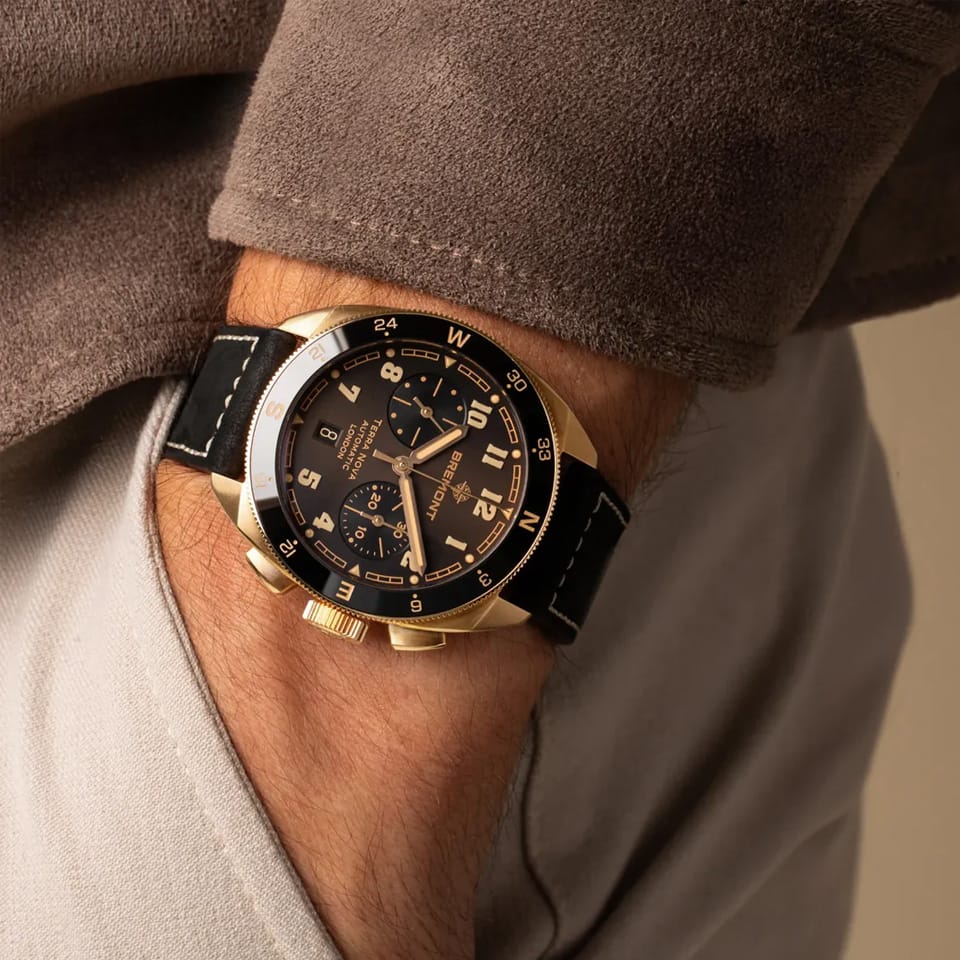 Bremont Limited Terra Nova Automatic Chronograph Men's 42.50mm Watch TN42-CHR-RG-BR-L-S